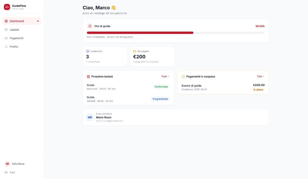 Portale web per allievi